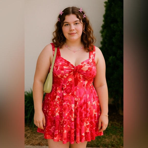 Vintage Dresses & Skirts - Vintage Pretty Woman Y2K 90s Babydoll Stretchy Mini Dress Size XL